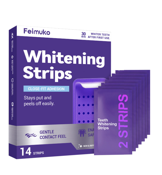 Weißes Lächeln – schon nach der ersten Anwendung | Feimuko Whitening Strips
