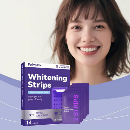 Weißes Lächeln – schon nach der ersten Anwendung | Feimuko Whitening Strips
